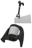 Krücken- und Stockhalter schwarz-silber