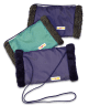 Handmuff mit Kordel Wollpelz/Nylon marine