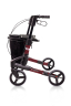 Rollator Troja Original Black Series S, rot, Seitenansicht
