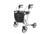 Rollator ATHLON SL Carbon Standard mit Stockhalter und Tasche, Farbe weiß