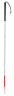 Blindenstock, Taststock, Leichtmetall mit Nylonspitze faltbar, reflektierend, 150 cm